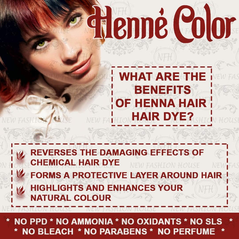 Henne Color Henna Powder 100g (Pack of 3) (Auburn)
