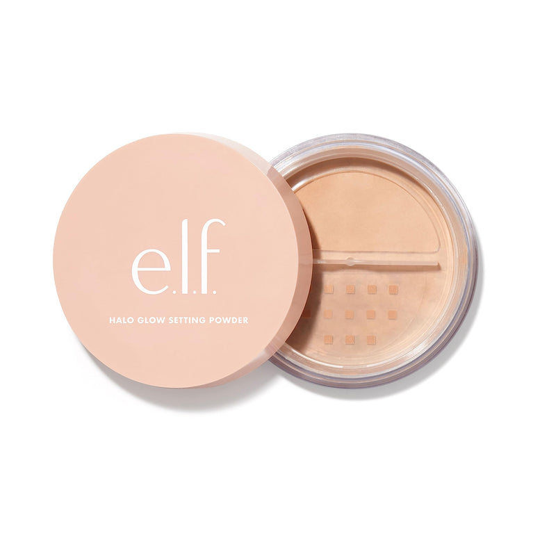 e.l.f. Luminous, Lightweight Halo Glow Setting Powder with Sapphire-Infused Blurring Effect and Semi-Matte Finish