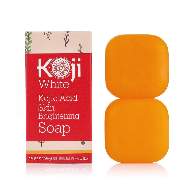 Radiant Glow Kojic Acid Skin Brightening Soap for Face and Body - 2.82 oz (2 Bars)