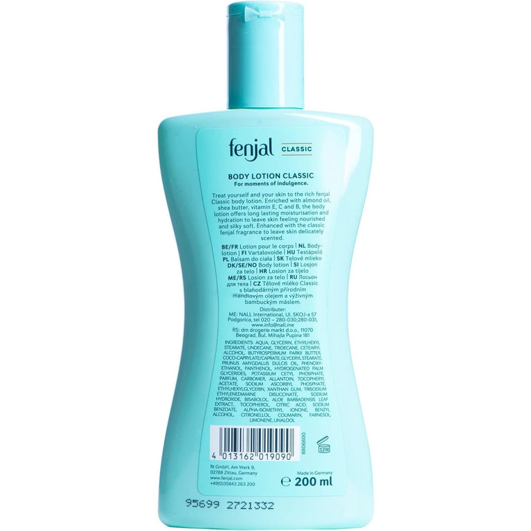 FENJAL Classic Luxury Hydrating Body Lotion - 200ml |Long Lasting Moisturisation and Hydration is the original title.