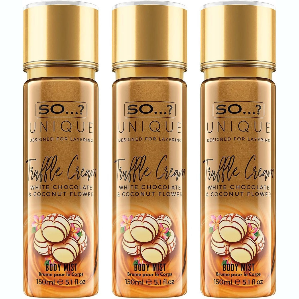 So…? Unique Truffle Cream Body Mist 150ml Bundle - Pack of 3