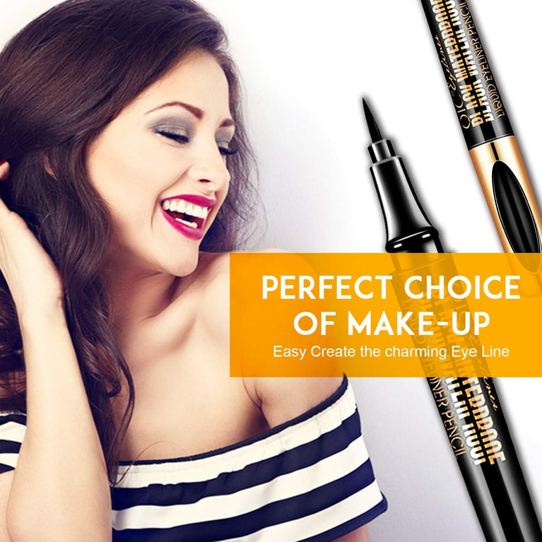 NICEMOVIC Precision Liquid Eyeliner - Ultra-Thin, Waterproof, Long-Lasting, and Smudgeproof Eye Makeup Tool in Elegant Black