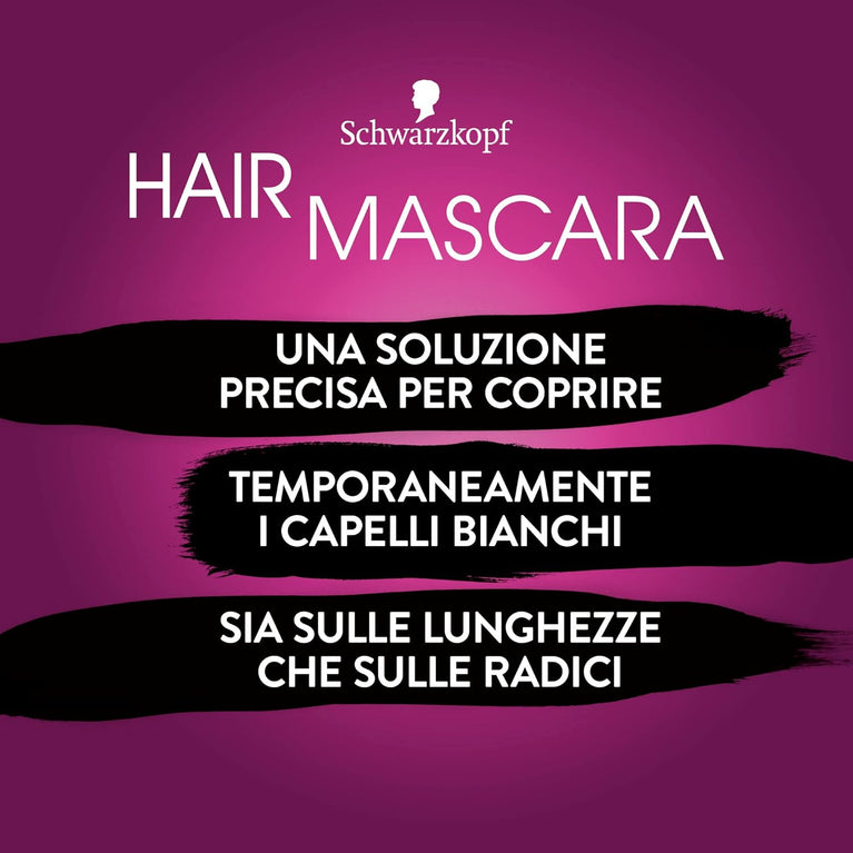 Schwarzkopf Hair Mascara, Temporary Hair Mascara, Temporary Gray Hair Cover, Blonde Color, 15 ml, 16 ml, 1