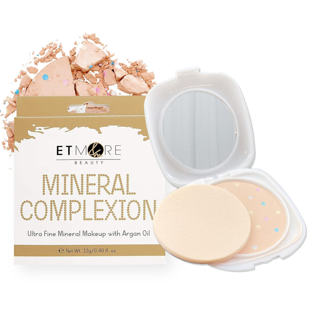 Etmore Luxurious Radiance Compact Powder - Argan Oil Infused for Seamless Blending and Luminous Finish