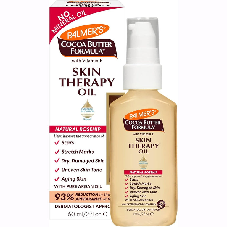 Palmer's Cocoa Butter Formula Skin Therapy Oil with Vitamin E and Rosehip Fragrance for Women, 60 ml