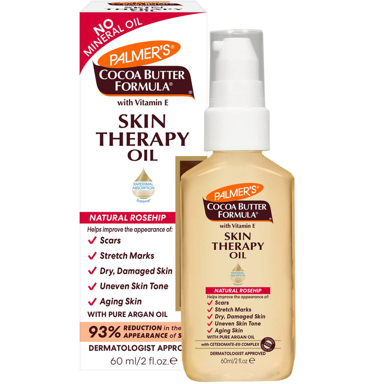 Palmer's Cocoa Butter Formula Skin Therapy Oil with Vitamin E and Rosehip Fragrance for Women, 60 ml