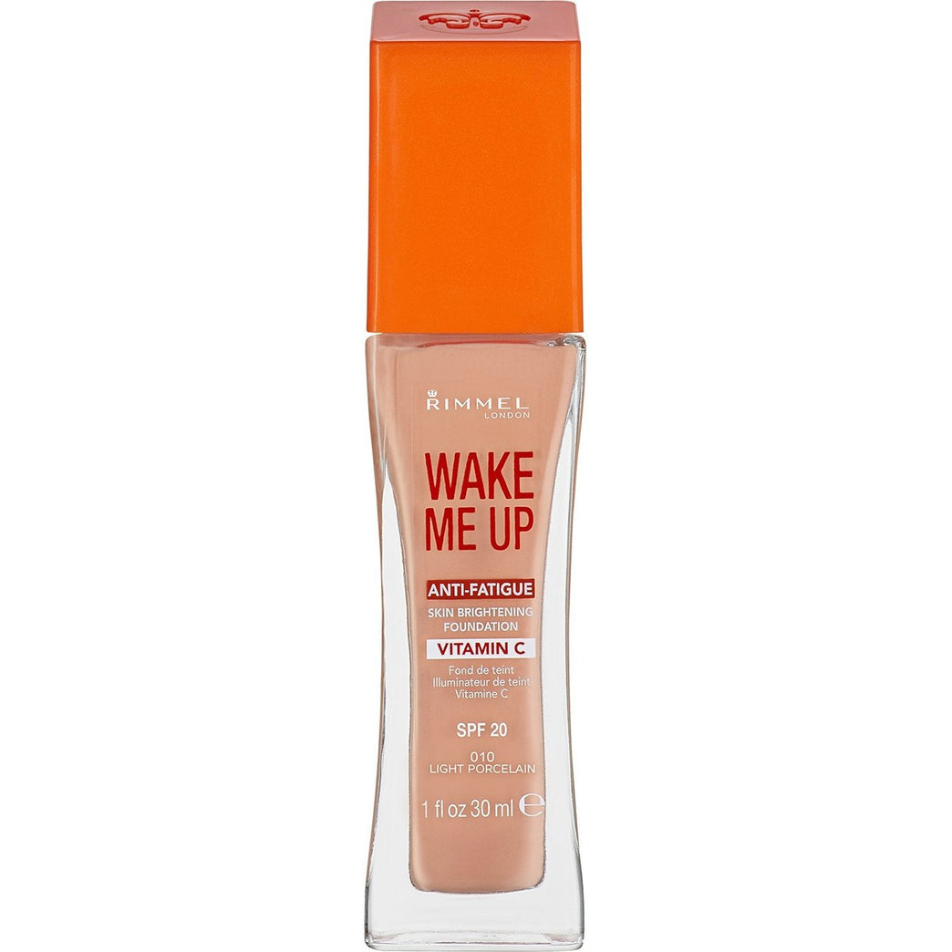 Rimmel London Anti-Fatigue Complexion Reviver Foundation in Light Porcelain, 30ml with SPF 20 Protection