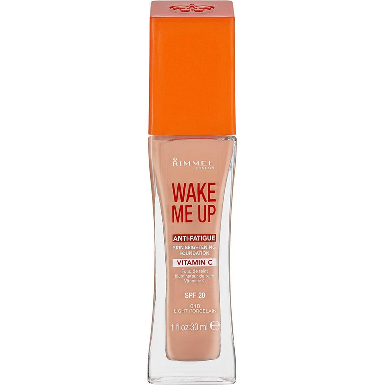 Rimmel London Anti-Fatigue Complexion Reviver Foundation in Light Porcelain, 30ml with SPF 20 Protection