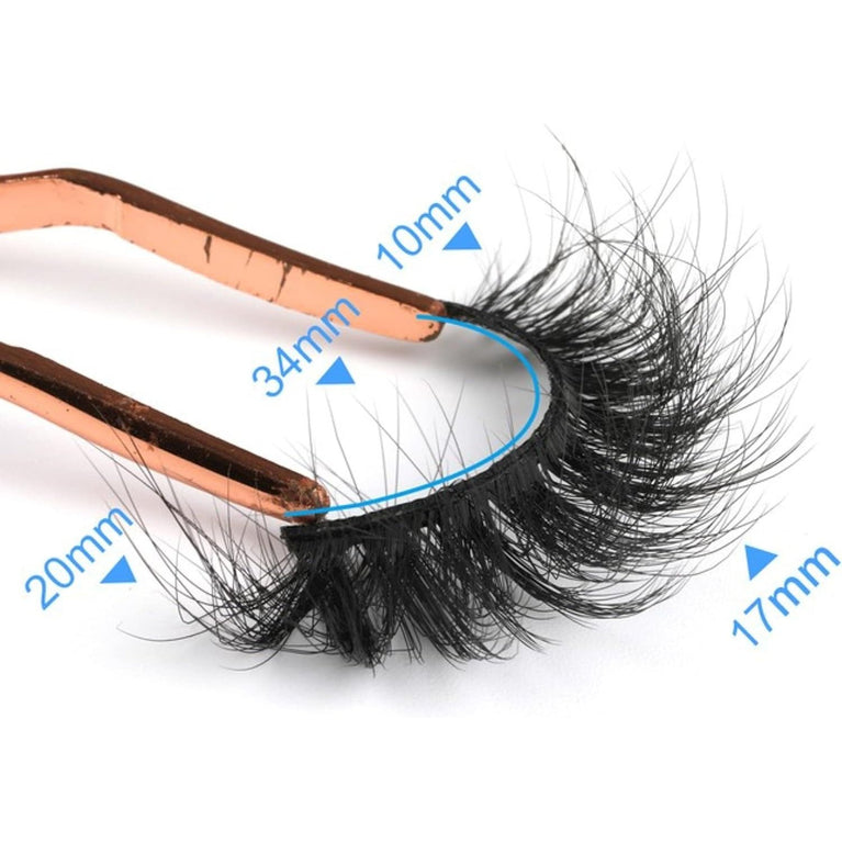 Alicrown Seductive Cat Eye Style False Eyelashes: Lightweight, 8D Fluffy, 100% Handmade, Reusable Synthetic Fiber Lashes, Cruelty Free, Set of 7 Pairs, Easy to Apply