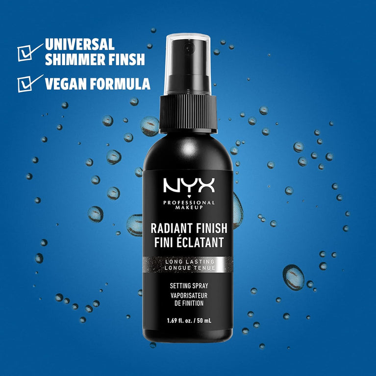 NYX Professional Makeup Radiant Bronze Finish Setting Spray with Micro-Pearl Infusion