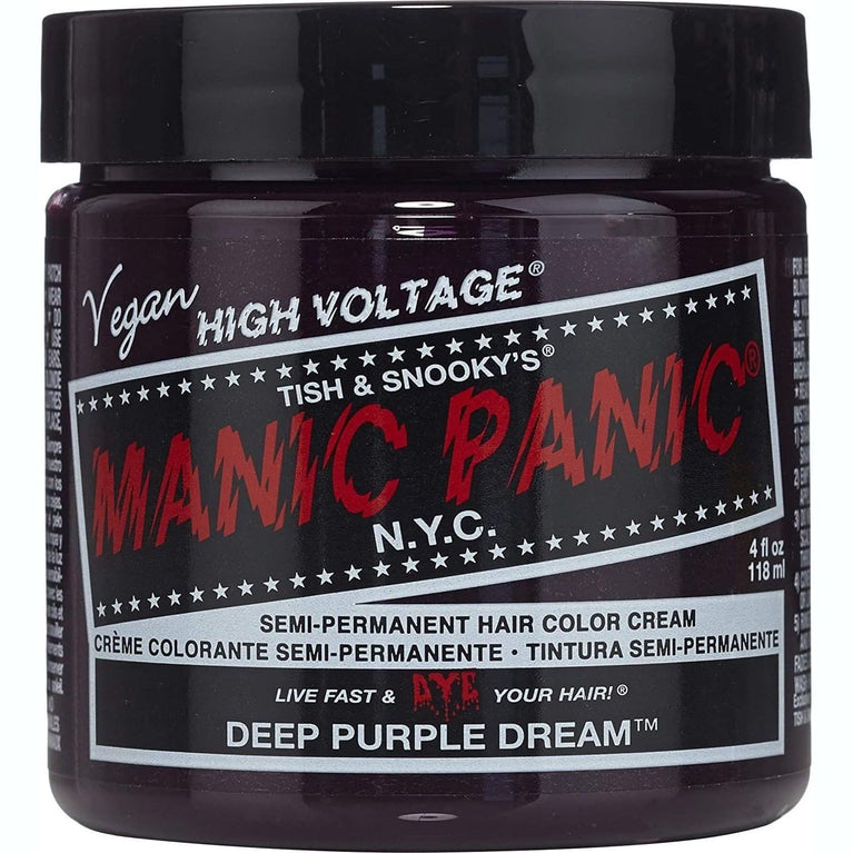 Manic Panic Classic Semi-Permanent Hair Dye 118ml (Deep Purple Dream) by Manic Panic