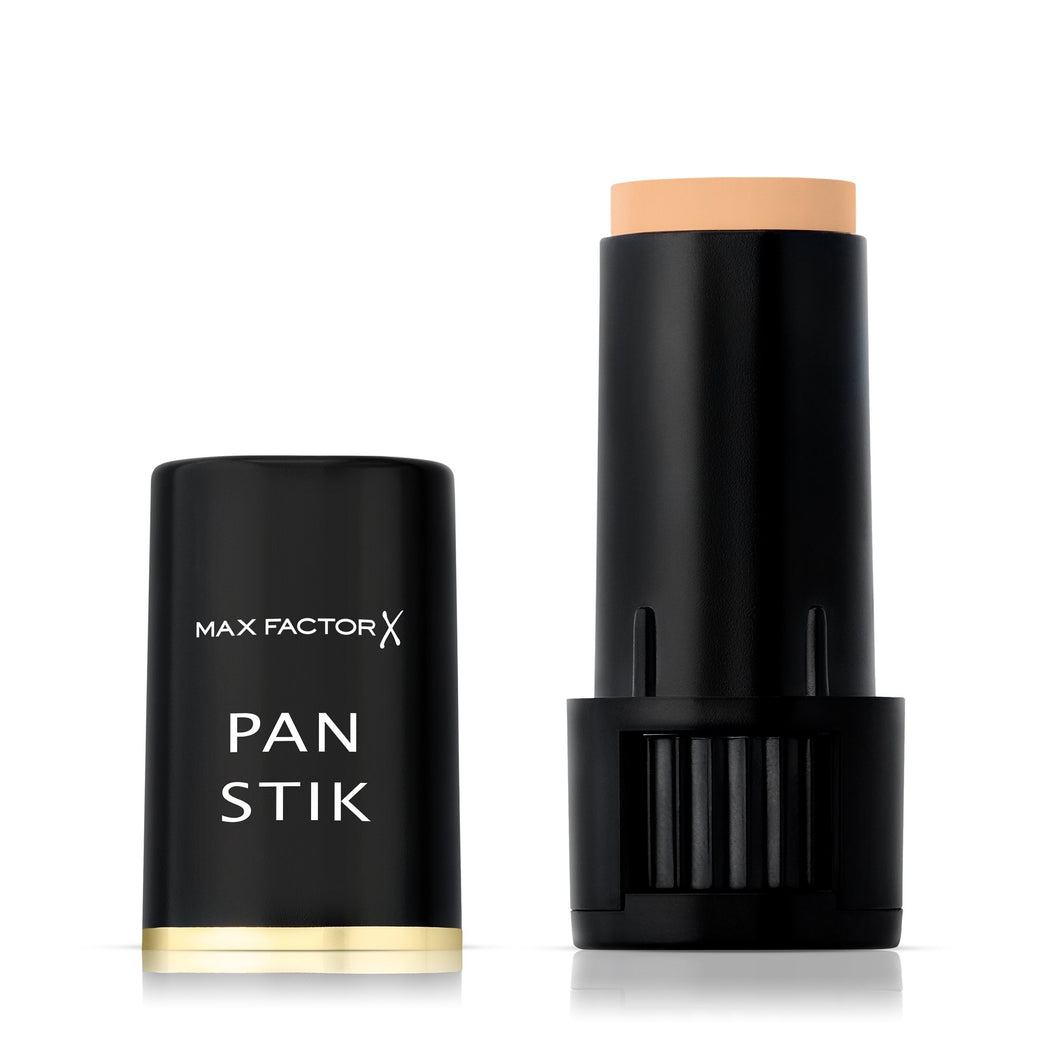 MAX FACTOR Pan Stik Foundation - Blemish Concealing, Line Smoothing, Dewy Finish - 14 Cool Copper