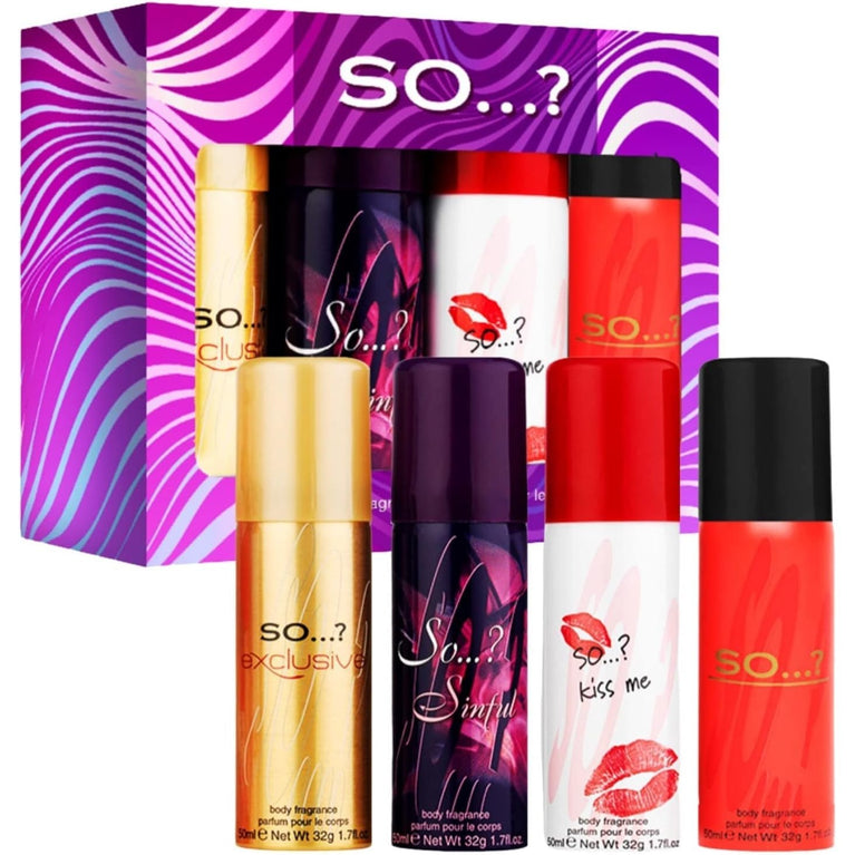 So…? Miss So…? & Galore Mixed Gift Sets Bundle - 12 Travel-Sized Body Mist Fragrance Sprays