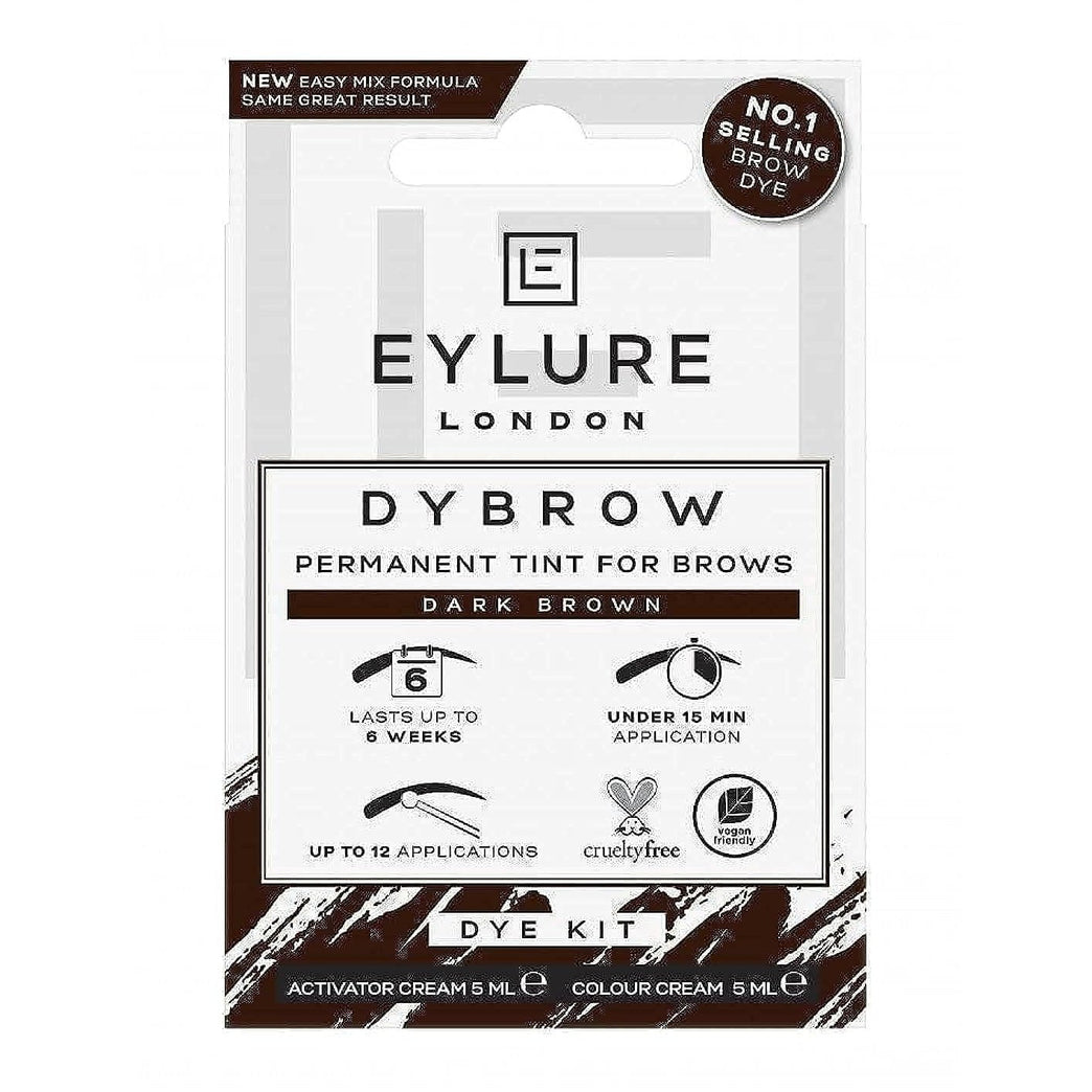 Eylure DYBROW Home Salon Eyebrow Dye Kit, Intense Dark Brown