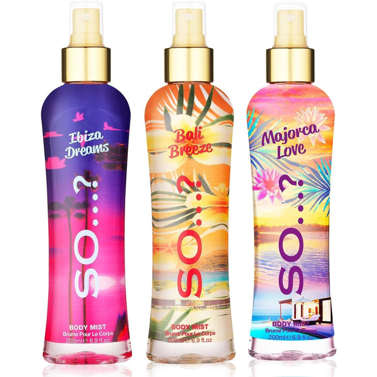 Summer Escapes Women's Body Spray Mixed Fragrance Bundle 200ml (Pack of 3)