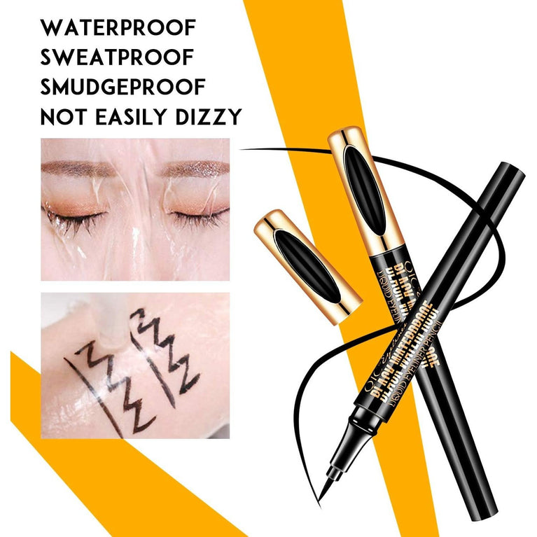 NICEMOVIC Precision Liquid Eyeliner - Ultra-Thin, Waterproof, Long-Lasting, and Smudgeproof Eye Makeup Tool in Elegant Black