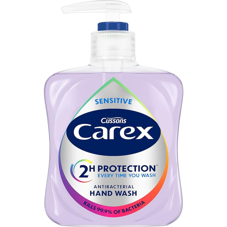 Carex Dermacare Sensitive Antibacterial Hand Wash, Gentle and Moisturizing, Pack of 6 x 250ml