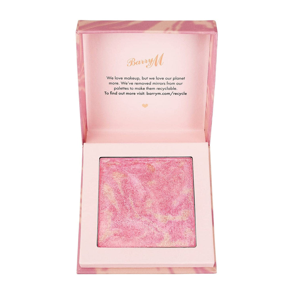 Barry M Heatwave Pink Coastal Marbled Blush - Vegan & Cruelty-Free with Radiant Finish