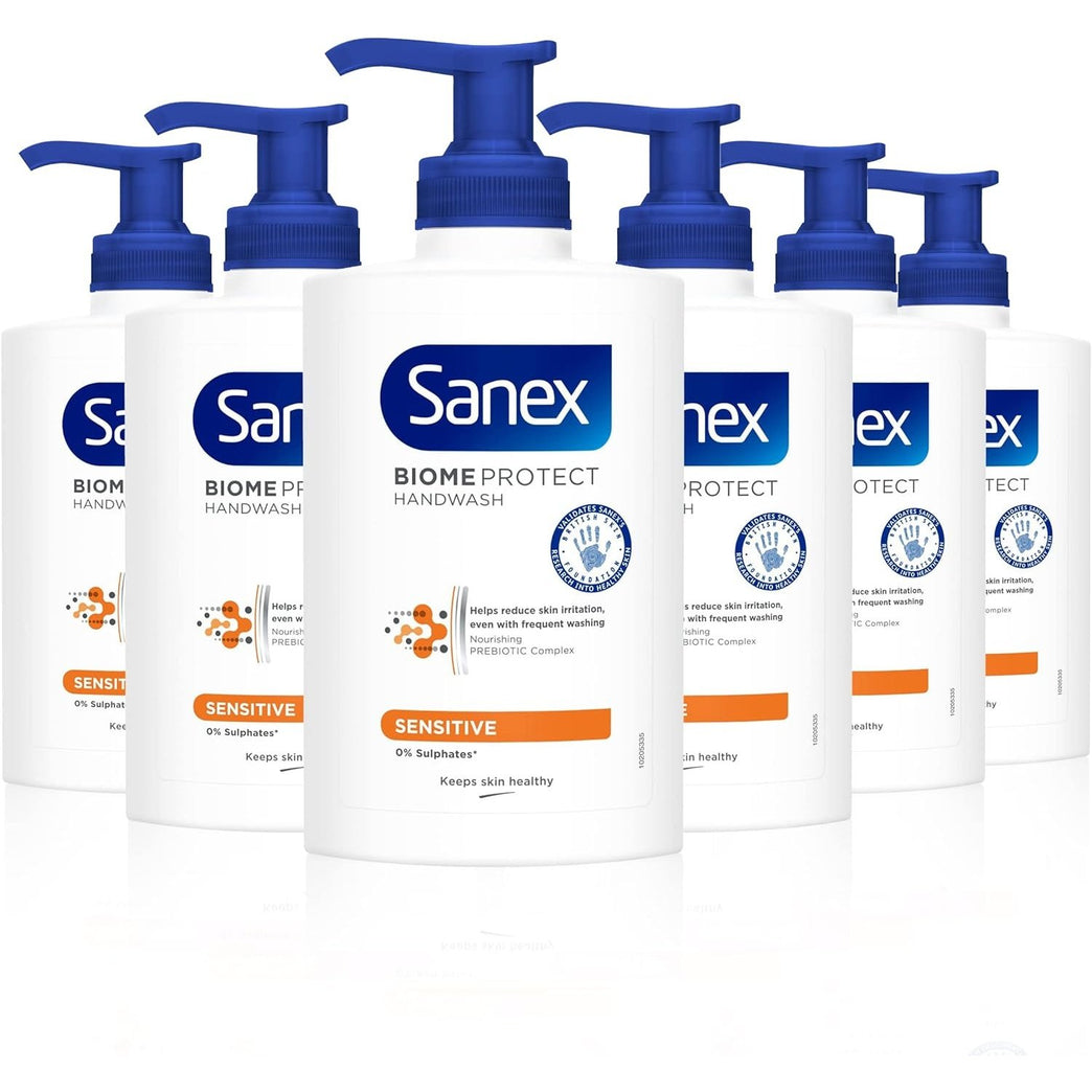 Sanex BiomeProtect Sensitive Liquid Hand Wash 6x250ml