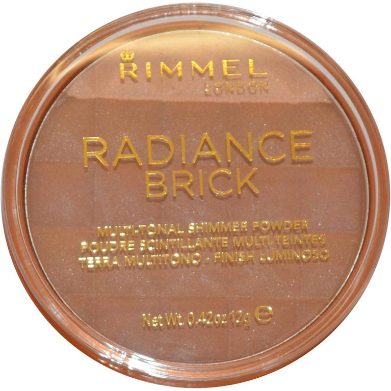 Rimmel Multi-Tonal Dark 003 Bronzing Radiance Brick Pressed Powder, 12g