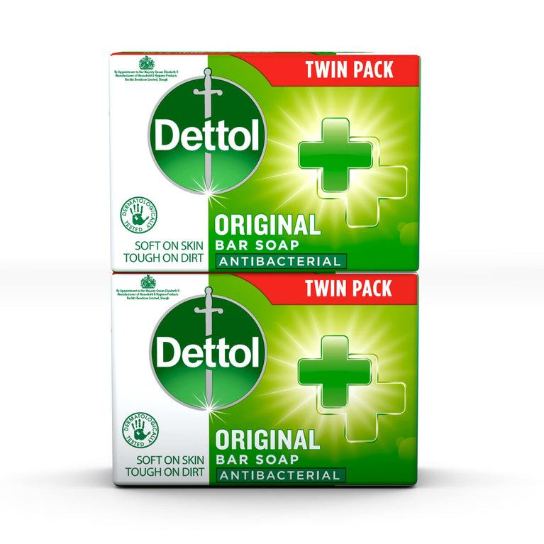 Dettol Original Bar Soap, 2 Bars (200g each)