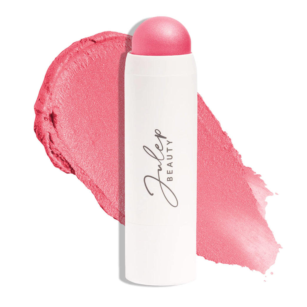 Julep 2-in-1 Blush and Cheek Makeup Stick in Peony Pink - Blendable, Buildable, and Brush-Free