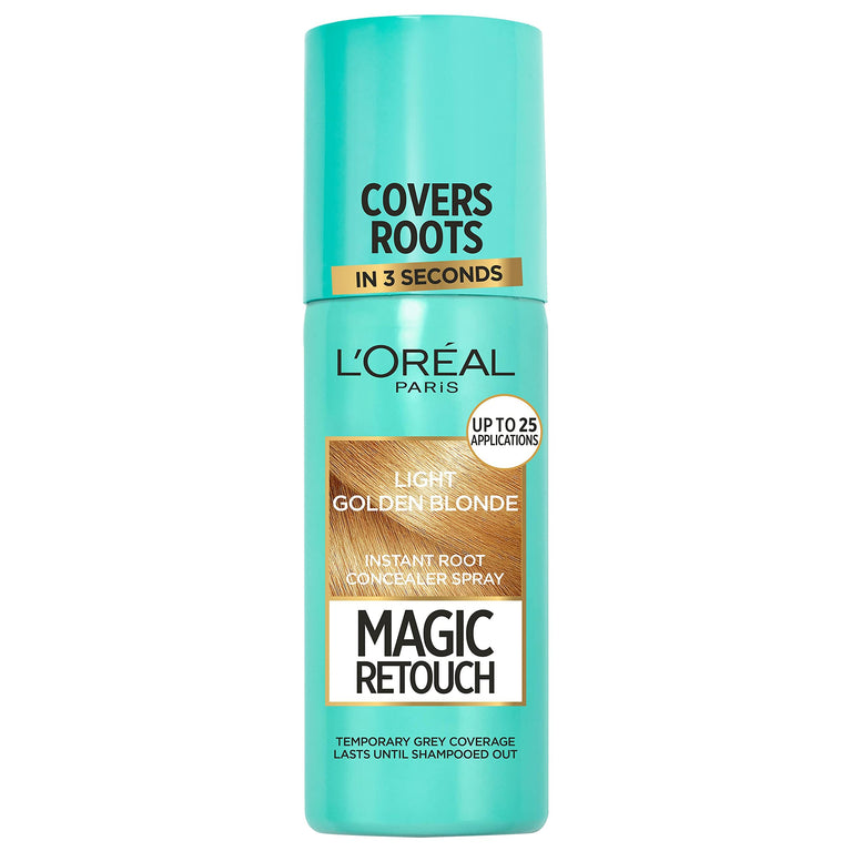 L'Oréal Magic Retouch Instant Root Concealer Spray, Ideal For Touching Up Grey Root Regrowth, 75 Ml, Colour: Light Golden Blonde