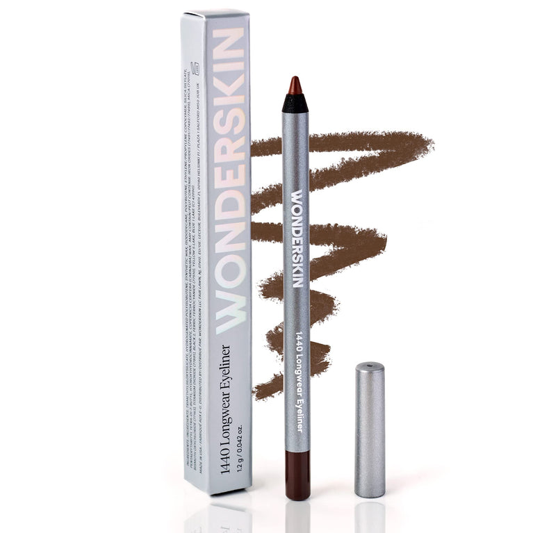 Wonderskin 24-hour Intense Brown Waterproof Eyeliner Pencil with Smudge Proof Longevity and Fine Precision Tip (Brown Sugar)