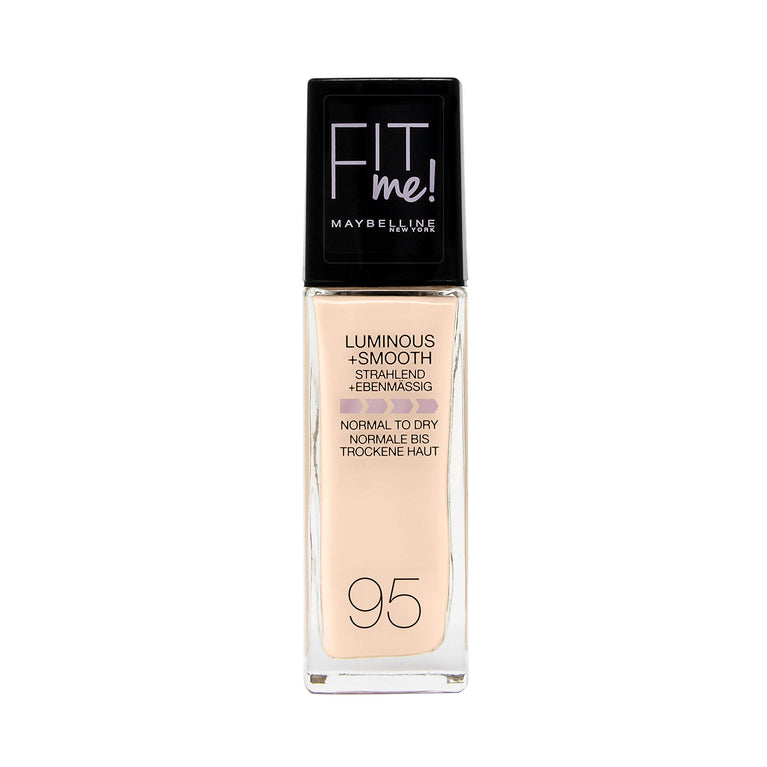 Maybelline New York Fit Me! SPF18 Liquid Foundation in Fair Porcelain, Dermatologically Tested, 30 ml