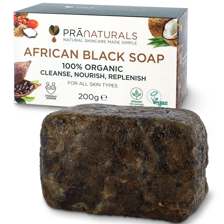 Ethically Sourced PraNaturals African Black Soap - 200g