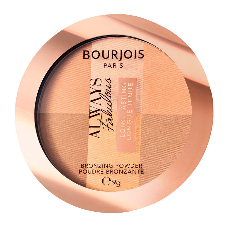 Bourjois Always Fabulous Medium Shade Bronzer - Long-Lasting, Sun-Kissed Glow, 9g