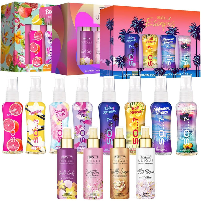 Summer Escapes Body Mist Gift Set Bundle