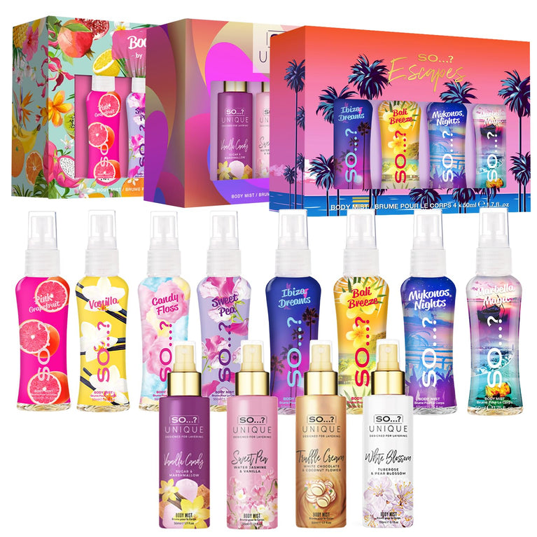 Summer Escapes Body Mist Gift Set Bundle