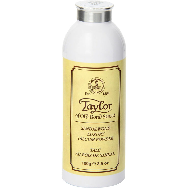 Taylors Sandalwood Talcum Powder - Classic and Luxurious