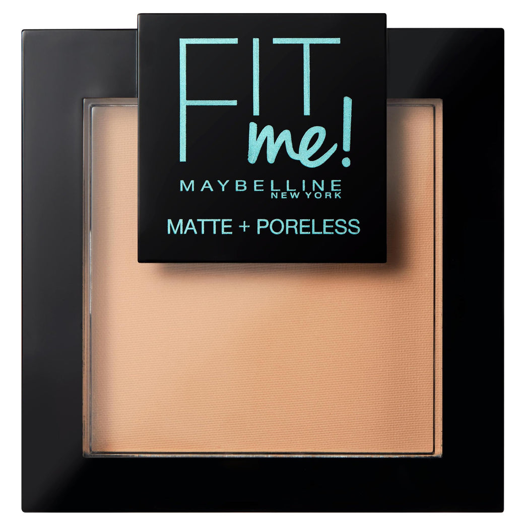 Maybelline Natural Beige Fit Me Matte Powder, Shine Control and Poreless Finish for Normal to Oily Skin, Medium Coverage, 30 ml