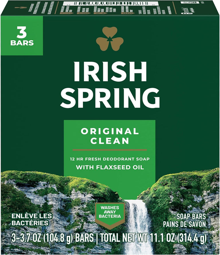 Irish Spring Original Deodorant Soap - Value Pack of 3