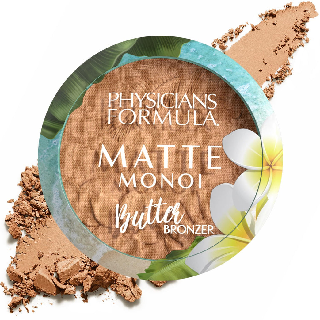 Physician's Formula, Inc.'s Tahitian Glow Matte Monoi Butter Bronzer - A Water-Proof, Vegan-Friendly Bronzing Solution with Extended Wear