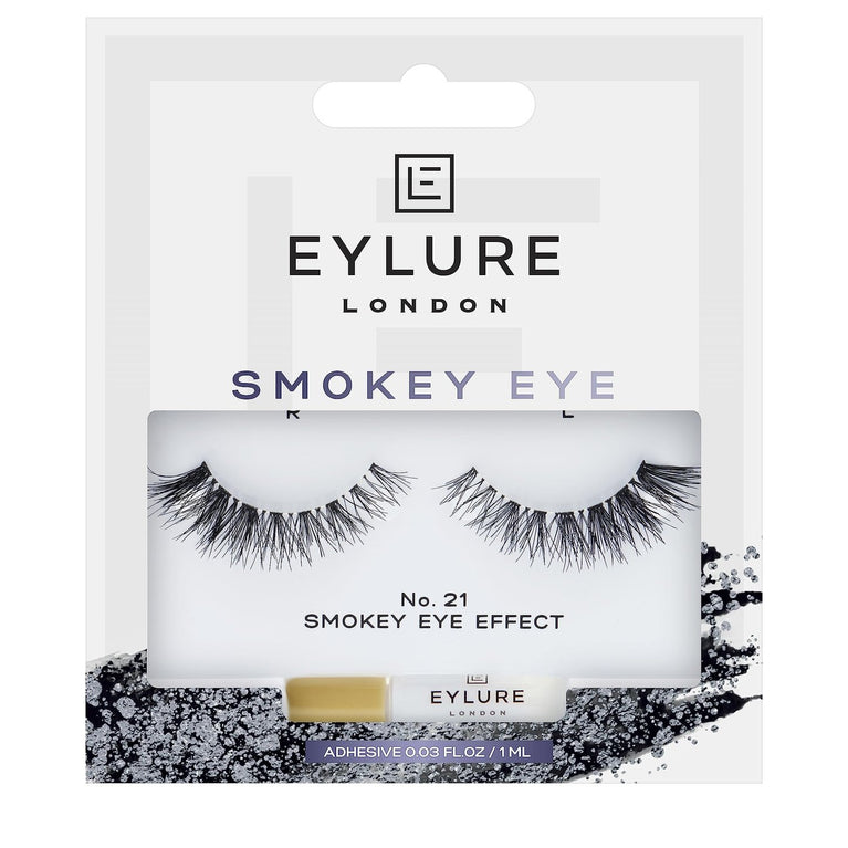 Eylure Quality False Eyelashes with Glue - Smokey Eye No. 021 Strip Lashes