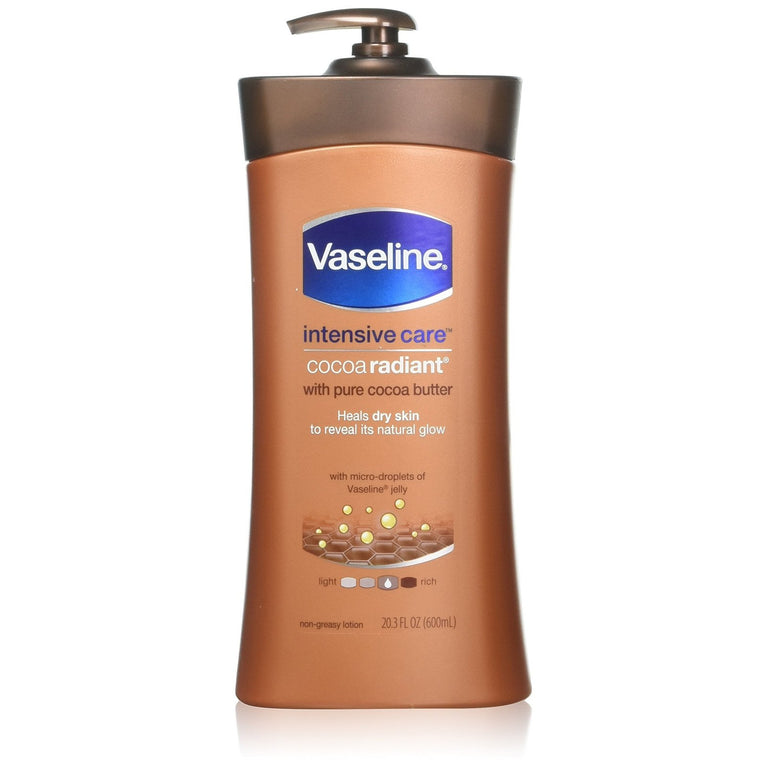 Vaseline Cocoa Radiant Pump 600ml Total Moisture Lotion