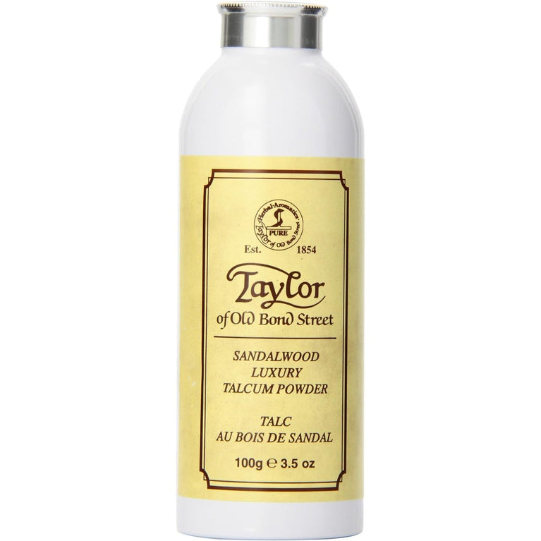 Taylors Sandalwood Talcum Powder - Classic and Luxurious