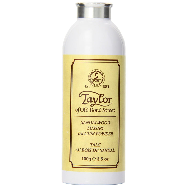 Taylors Sandalwood Talcum Powder - Classic and Luxurious