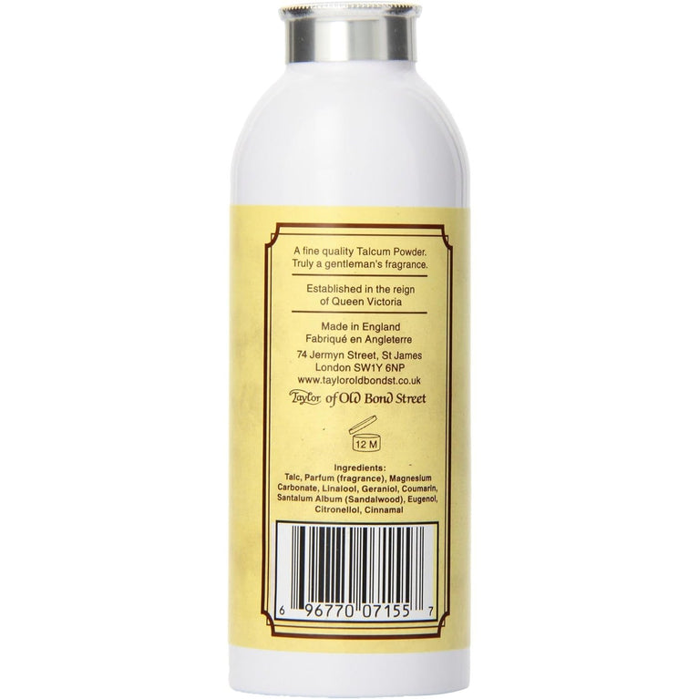 Taylors Sandalwood Talcum Powder - Classic and Luxurious