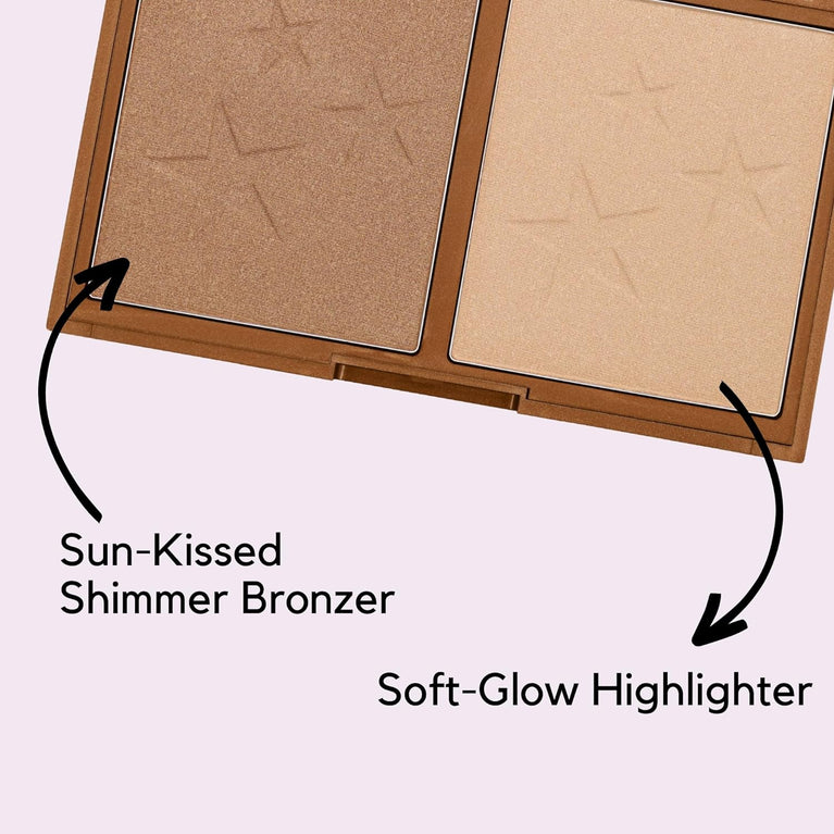 All-Day Radiant Glow Kit - Professional Vegan Bronzer and Highlighter Duo