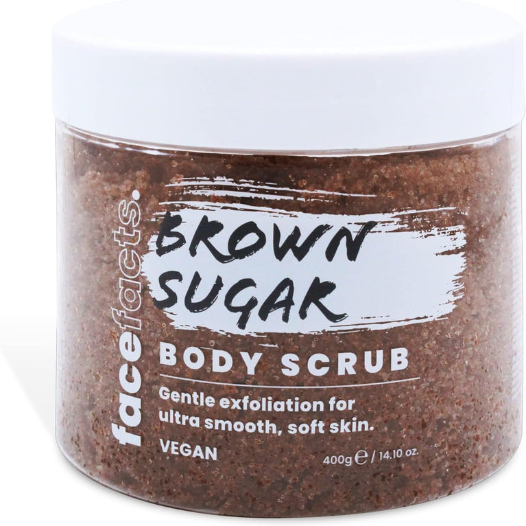 Ultra Smooth Brown Sugar Body Scrub with Caramel Extract | Exfoliates + Hydrates | 400g