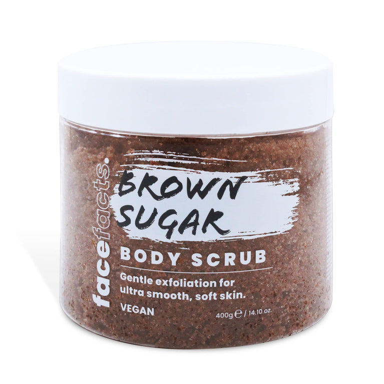 Ultra Smooth Brown Sugar Body Scrub with Caramel Extract | Exfoliates + Hydrates | 400g