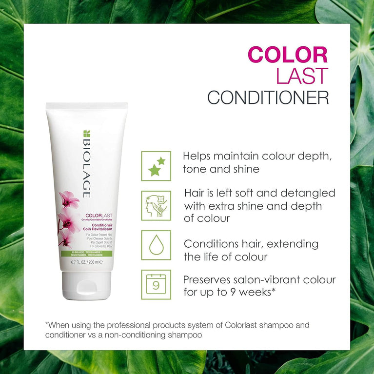 Biolage Professional Color Last Moisturising Conditioner for Coloured Hair With Orchid Flower Extract