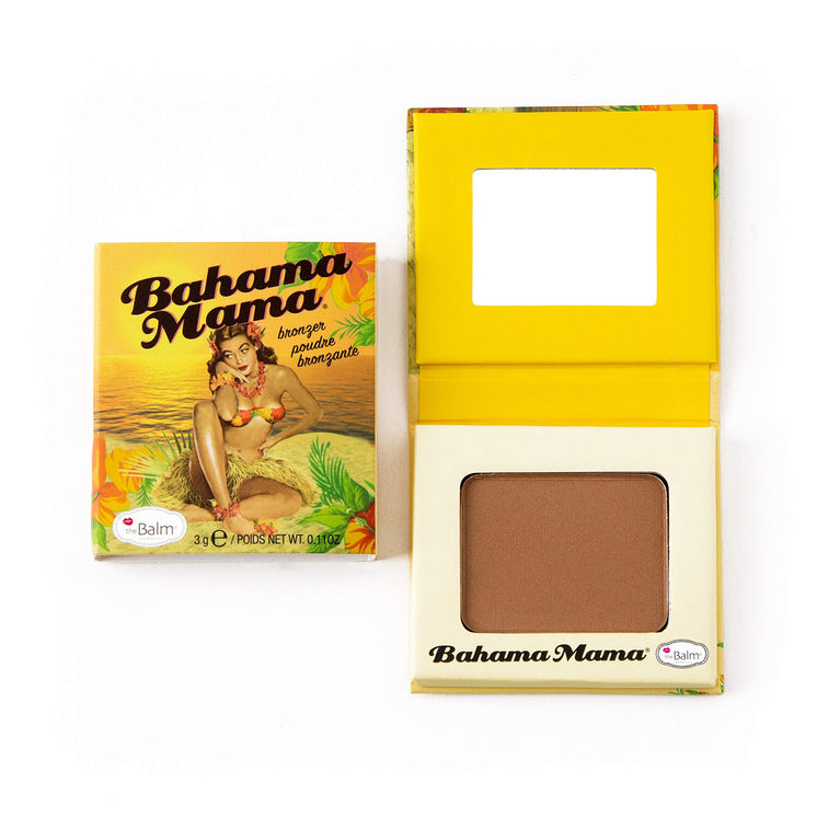 theBalm Bahama Mama Travel-Sized Bronzer - Natural Matte Finish for a Sun-Kissed Complexion