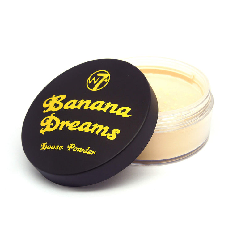 W7 Brightening Banana Dreams Loose Powder - Universal Yellow Setting Powder Suitable for All Skin Types