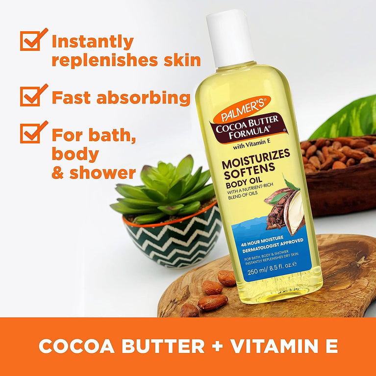 Palmer's Cocoa Butter Formula Moisturizing Body Oil - Nourishing Hydration for Dry Skin