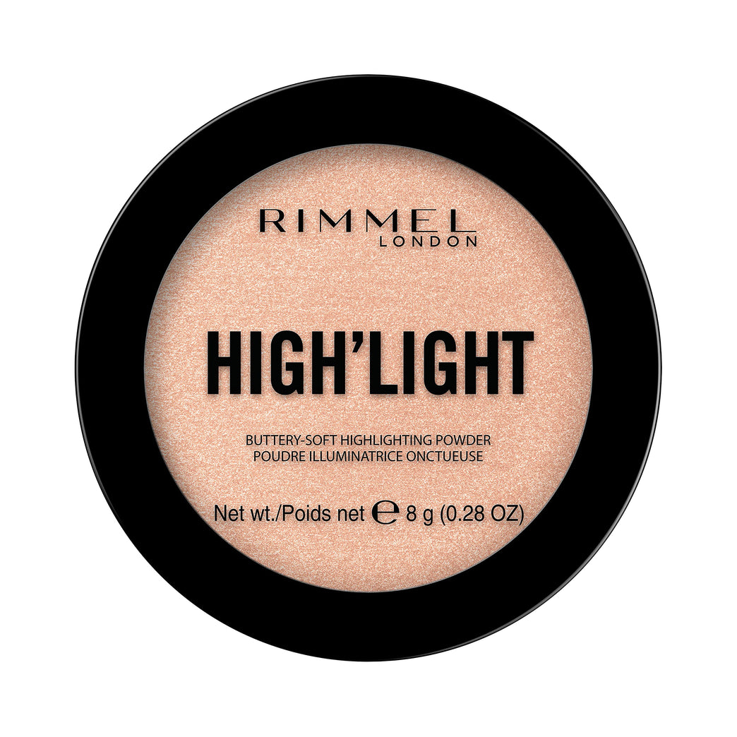 Rimmel Luminous Glow High'light Powder in Candlelit, 8g - Radiant, Long-Lasting and Suitable for All Skin Types